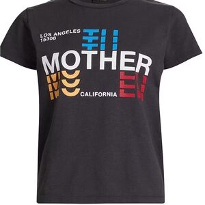 MOTHER Graphic Tee - Black with Multicolor Accents